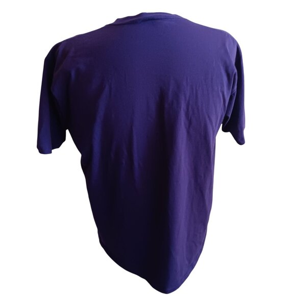 PURPLE POCKET XL Vintage T-shirt 1990's T-shirt JERZEES USA BLANK - Picture 5 of 5